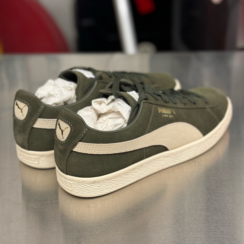 Puma Suede Classic olive night-birch new in original box - Picture 3 of 4
